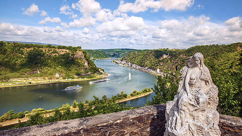 Rhenromantik, Lorelei & hisnande vyer